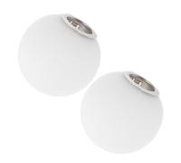 Ipetboom Cache Ampoule Murale en Verre Mat pour Abat-jour Sphérique G9, Lot de 2 Pièces, Luminaire à Suspendre Boule de Verre pour Éclairage Chambre et Décoration Nordique