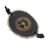 Ipetboom Cache-œil Unique Rétro Cuir Avec Motif Punk Pour Adultes Accessoire De Cosplay Halloween Et Fête Élastique Ajustable Et Facile à Transporter