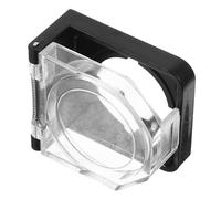 Ipetboom Cache-interrupteur de Sécurité en Plastique 22mm Ressort, Protège Bouton-poussoir D'alimentation pour Ordinateur et Appareils Ménagers, Installation Facile