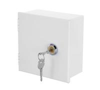 Ipetboom Cache-interrupteur Mural Verrouillable Type 86, Boîtier de Protection en Fer Blanc 60 Mm de Hauteur, Étanche pour Prise Électrique, Usage Intérieur et Extérieur, Couvercle