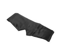 Ipetboom Cache-oeil En Satin Noir Bandeau Abat-jour Noir Dormir Les Yeux Bandés Couvre-oreilles Pour Dormir De Sommeil Ombre à Paupières De Nuit Coton Imitation Soie Black