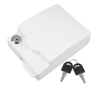 Ipetboom Cache-Prise Étanche Encastrable 86 Type Blanc avec Verrouillage Boîte de Sécurité pour Prise Murale Protection Anti-Éclaboussures Salle de Bain et Pièces Humides Boîtier en