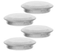 Ipetboom Cache-trou D’évier Cuisine en Acier Inoxydable 4 Pièces 27 Mm, Couvercle Décoratif pour Trou de Robinet, Bouchon de Trop-plein Compatible, Accessoire Anti-débris pour Évier