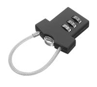 Ipetboom Cadenas à Code Numérique Noir pour Bagages et Casiers Petit Cadenas Portable Résistant aux Intempéries Serrure à Combinaison Sécurisée pour Voyage Gym et Rangement