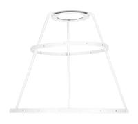 Ipetboom Cadre d'Abat-Jour en Fer Blanc 18 CM Conique Double Couche Support pour Lampe de Table DIY Étagère à Abat-Jour Robuste Accessoire d'Éclairage pour Bureau et Maison