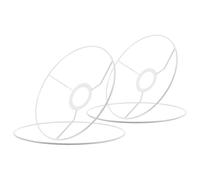 Ipetboom Carcasse Abat Jour en Fer Robuste pour Lampe Intérieur Douille E27 Lot de 2 Adaptés pour Lampe de Chevet Suspendre