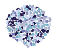 Ipetboom Carreaux Mosaïque Céramique Irréguliers Kit DIY pour Décoration Artisanale Céramique Bleues Assorties pour Projets Créatifs et Décoration Intérieure