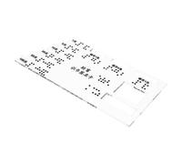 Ipetboom Carte Assistance Braille Pour Identification De Monnaie Outil Pratique Pour Aveugles Banque Et Achats Durable Et Ergonomique Identification Facile Des