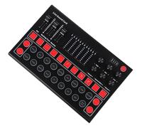 Ipetboom Carte Son Portable Multifonction Changeur de Voix, Éclairage LED, Compatible PC et Téléphones Portables, pour Streaming en Direct et Diffusion Audio Professionnelle, Outil Mixeur