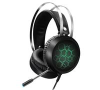 Ipetboom Casque de Jeu Filaire USB 71 avec Micro Longue Portée Casque Circum-Aural RGB Lumineux Son Surround Immersif pour Ordinateur PC Gaming et Compétition Confort Longue Durée