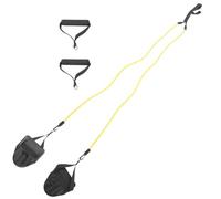 Ipetboom Ceinture de Natation Poignée et Paquet de Rangement Élastique TPE 20 LB de Force pour Entraînement Stationnaire à Domicile Bande de Résistance pour Adultes