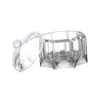 Ipetboom Cendrier Cristal avec Couvercle Design Créatif et Pratique pour Bureau et Maison Rangement Sûr des Cendres et Mégots Décoratif et Stable