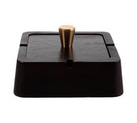 Ipetboom Cendrier en Bois avec Doublure métallique - Cendrier pour Fumeurs avec Couvercle - Porte-Cendres décoratif pour Bureau, Salon, terrasse ou Bureau