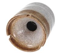 Ipetboom Cendrier Japonerie en Céramique Coupe-Vent Vintage Motif Antique D’Entonnoir Décor Rétro pour Restaurant de Sushis et Terrasse 1 Pièce Couleur Or Automnal