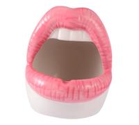 Ipetboom Cendrier Résistant Feu et Pratique en Céramique Créatif Motif Grosse Bouche Couleur Rose Décoration pour Fête ou Bureau