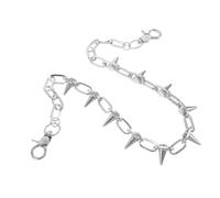 Ipetboom Chaîne de Montre Vintage en Métal à Rivets Punk Unisexe Chaîne de Jean Robuste pour Pantalon et Gilet Accessoire Hip-Hop Gothique pour Homme et Femme Bijou de Taille Polyvalent