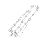 Ipetboom Chaîne de Tête Créative avec Strass Accessoire de Coiffure Unique pour Mariage Décoration de Cheveux Élégante