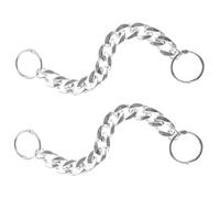 Ipetboom Chaînes Décoratives Pour Chaussures Diy, Breloques En Acrylique Argenté, Accessoire Mode Pour Femmes, Décorations Sandales Percées, Lot De 2 Pièces Grands Anneaux