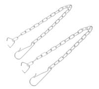 Ipetboom Chaînette de Chasse D’Eau en Acier Inoxydable 304 2 Pièces Chaîne pour Clapet de Toilette Accessoire de Remplacement Solide Outil de Levage Compatible pour Cuvette de Toilette