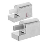 Ipetboom Charnière de Toilette à Fermeture Douce Abs Carrée, Mécanisme de Fermeture Lente Silencieux, Kit de Réparation pour Siège Wc, Résistant à L’humidité, Adapté la Rénovation