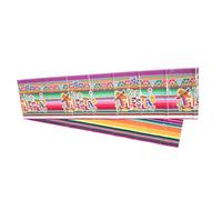 Ipetboom Chemin de Table Mexicain Coloré Serape pour Fête Cinco de Mayo Décoration de Table Festive pour Maison et Événements