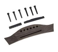 Ipetboom Chevalet de Guitare Folk en Bois Aiguilles de Chevalet en ABS Kit de Remplacement 1 Ensemble Accessoires de Réparation pour Guitares Acoustiques Country Folk Présent Guitariste