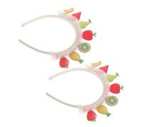 Ipetboom Children's Fruit Party Headbands Lightweight Mesh Lace Sequin Hair Accessories For Versatile Summer Costume Party Wear