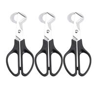 Ipetboom Ciseaux à Œufs en Acier Inoxydable 3 Pièces, Ouvre-coquilles Antidérapants et Design Ergonomique pour Œufs de Caille, Maison et Barbecue