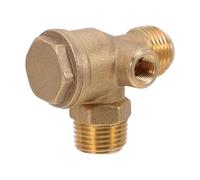 Ipetboom Clapet et Améliore L'efficacité du Compresseur Anti-retour Unidirectionnel Connecteur 20mm/9mm en Cuivre Prévient le Reflux D'air pour Compresseur à Air Silencieux