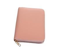 Ipetboom Classeur De Budget Rose Format Compact en PU avec Fermeture Éclair, Organiseur Portefeuille Épargnant pour Femme, Porte-Cartes à Grosse Capacité pour Bureau, Maison Et École