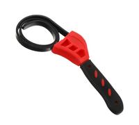 Ipetboom Clé à Sangle en Caoutchouc Rouge Multifonctionnelle Poignée, Ouvre-bouteille et Ouvre-bocal Pratique et Flexible, Outil Réglable Cuisine