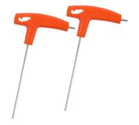 Ipetboom Clé Hexagonale à Poignée en T 3 MM Double Extrémité Plate et Sphérique en Acier Robuste Outil Compact pour Entretien Vélo et Réparation Clé Allen Métrique Polyvalente et