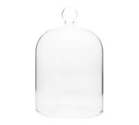 Ipetboom Cloche en Verre Transparente 10 CM Diamètre X 15 CM Hauteur Couvercle pour Fleurs Éternelles et Décoration Maison Support D’Exposition Multifonctionnel pour Fleurs Séchées et