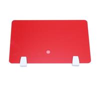 Ipetboom Cloison de Bureau en Acrylique Rouge 50X30 CM Séparateur de Bureau Pratique pour Espace de Travail et Salle d'Examen Panneau de Séparation Stable et Facile à Installer