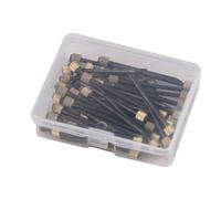 Ipetboom Clous en Fer Noirs Grand Format 50 Pcs Tête Traversante pour Fixation Cadre Photo, Crochets pour Tableaux Mural, Épingles de Bricolage Solide et Pratiques pour Maison et Bureau