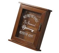 Ipetboom Coffre à Clés Mural Multifonction en Acrylique Couleur Ancienne Boîte à Clés Suspendue Décorative pour Entrée Salon - Rangement Pratique et Petits Objets 1 Pièce