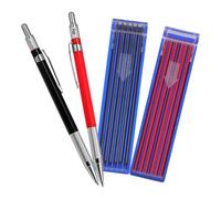 Ipetboom Coffret Porte-Mines Pratiques 2 MM pour Charpentier Crayon Mécanique 20 MM avec Recharges Noires et Rouges Outil Multifonction pour Marquage Précis en Menuiserie pour Chantier