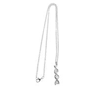 Ipetboom Collier 2 Pièces Science Chimie - Collier Antique À Double Hélice D'Adn - Pendentif Structure Moléculaire Génétique Bijoux Fantaisie