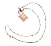 Ipetboom Collier Boîte Photo Hirondelle Ancien Avaler Adolescent Cou Hommes Pendentif Femme Accessoire Costume Enfant Branché Truc Fille Punk Déclaration Alliage Brown