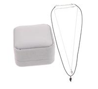 Ipetboom Collier Couple Aimanté Cœur Puzzle Bijoux pour Boîte Anniversaire Saint Valentin et Fête des Amoureux