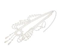 Ipetboom Collier de Perles pour Femmes Collier Ras du Cou Fausses Perles Accessoires pour Tea Party Bijoux de Cou Élégants pour Filles