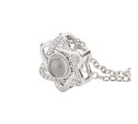 Ipetboom Collier Pendentif Créatif pour Femme Projection « je T’Aime en 100 Langues » en Cristaux Légers Blanc Platine Présent Amour pour Fête Bureau et Usage Quotidien