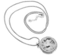 Ipetboom Collier Pendentif Diffuseur d'Huiles Essentielles en Alliage 30 MM Ouvrable Orné de Cristaux Bijou Aromathérapie Parfumé pour Noël Accessoire Léger et Décoratif