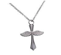 Ipetboom Collier Pendentif Urne De Cendres Simple Nom Collier Croix Collier Pour Cendres Inoxydable Collier De s Collier Urnes Pour Cendres Sterling Collier Suspendu Pendentif Urne Silver