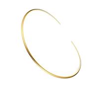 Ipetboom Collier Ras Du Cou Rond Minimaliste Pour Femmes, En Métal Doré, Tour De Cou Élégant Pour Fête Et Cosplay, Taille Unique