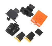 Ipetboom Commodo de Clignotants Moto 7 Pièces Kit Interrupteur Guidon Klaxon, Feux de Signalisation et Commande Phares pour Motos et Scooters Chinois, Plastique et Alliage Robuste,