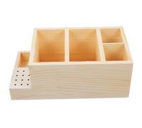 Ipetboom Conteneur De Forets à Ongles Bois Étui De Rangement Pour Outils De Manucure Organisateur De Forets Pour Salon De Nail Art