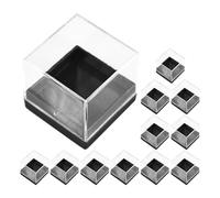 Ipetboom Conteneurs Minéraux Boîte de Protection 12Pcs Compacte pour Échantillons Minéraux Usage Bureau