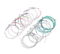 Ipetboom Cordes de Guzheng Solide en Fil D'acier et Nylon, Jeu Complet 1 à 21 Cordes Multicolores, Accessoires Pratiques pour Remplacement et Réparation D'instruments Couleur Aléatoire