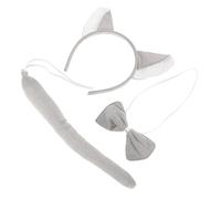 Ipetboom Cosplay Animal Serre-tête Oreilles Costume Décoratif Pour Garçon Fille Costume De Queue De Loup De Cosplay Pour Garçon Fille